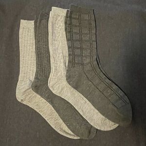Gray Loafer Socks  (4 pair)